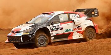 Ogier manda con el Yaris en el Safari Rally de Kenia.