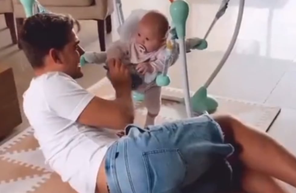 Matadora desde la cuna: el tierno video de Girotti cantando una canción de Talleres con su hija