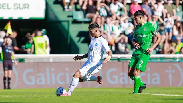 Belgrano en su partido ante Banfield. (Prensa Belgrano).