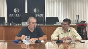 Claudio Gastaldi, gerente de la Sociedad Rafaela, en el Concejo Municipal