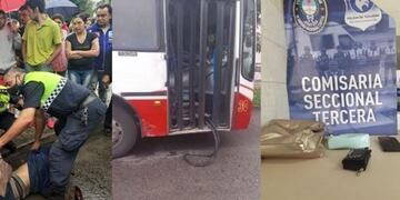 Mientras escapaba luego de cometer varios delitos un motochorro chocó contra un colectivo y murió