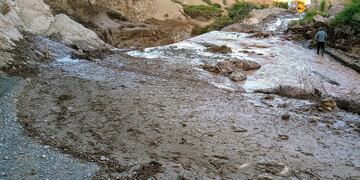 Un inesperado alud destruyó el ingreso al Parque Nacional El Leoncito y cerca de una veintena de turistas se encuentran aislados. Gentileza