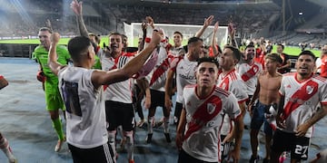 River venció 2-1 a Estudiantes y se coronó campeón de la Supercopa Argentina en el estadio Mario Alberto Kempes. (La Voz)