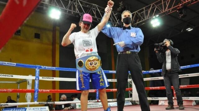 Micaela Luján se convirtió en la nueva campeona mundial supermosca de la FIB.