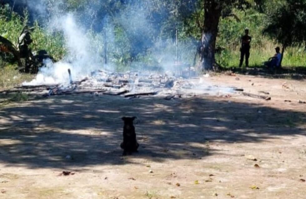 Fortín Mbororé: un incendio consumió por completo una vivienda