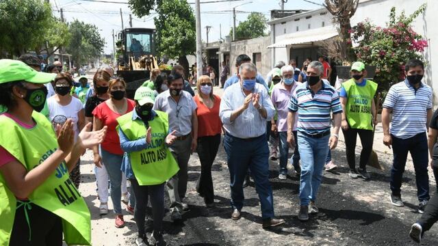 Jaldo recorrió obras en la capital.