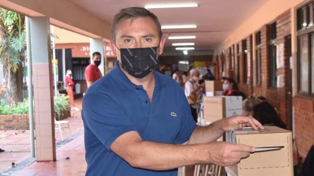PASO 2021 en Misiones | Carlos Sartori, intendente de Campo Grande, emitió su voto.