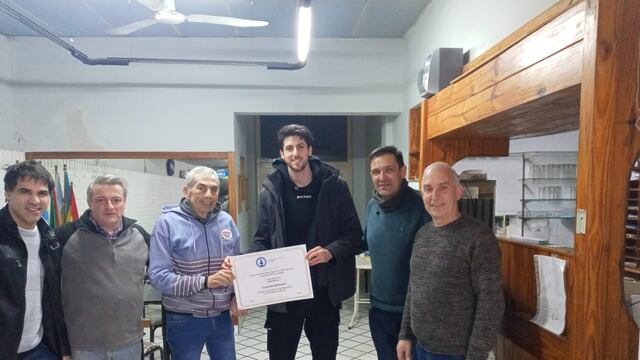 Leandro Bolmaro homenajeado por el Circulo de Periodistas de Las Varillas
