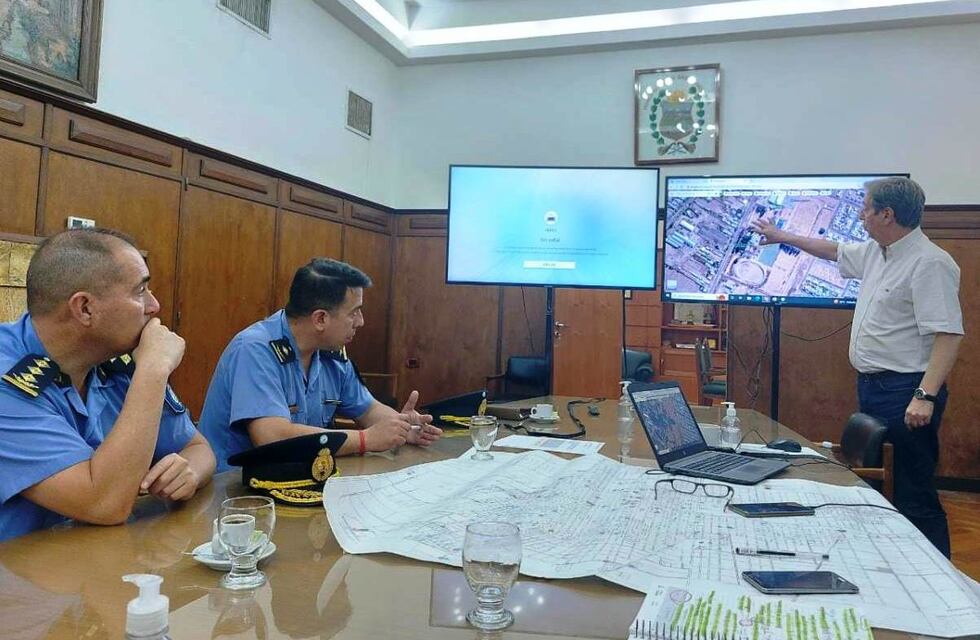 Comenzaron a delinear la ubicación estratégica de las nuevas cámaras de seguridad urbana en San Rafael