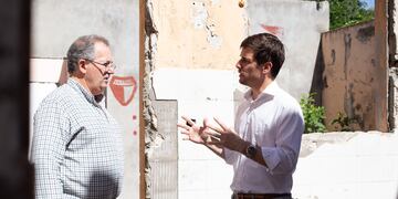 Destéfanis y Viotti recorrieron lo que antes era el SUM del Barranquitas