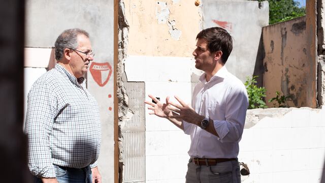 Destéfanis y Viotti recorrieron lo que antes era el SUM del Barranquitas