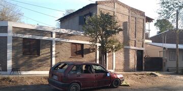 La vivienda donde fue hallada la mujer (Gentileza Redacción Alta Gracia).