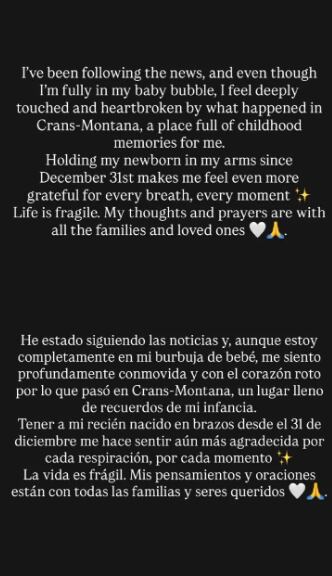 El triste mensaje de Daniela Christiansson tras haber parido a su segundo hijo.