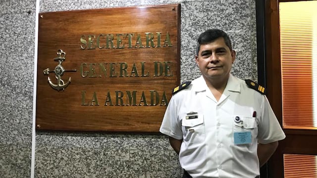 Hoy el suboficial mayor de Mar, Abel Adán Salva, se encuentra cumpliendo funciones de Suboficial de Destino en la Secretaría General de la Armada. Gentileza La Gaceta Marinera