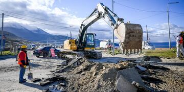 Ushuaia: corte de tránsito en la rotonda de Andorra