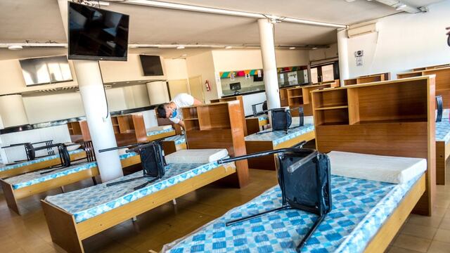 El establecimiento permite albergar hasta 600 pacientes con síntomas leves. (Municipalidad de Rosario)