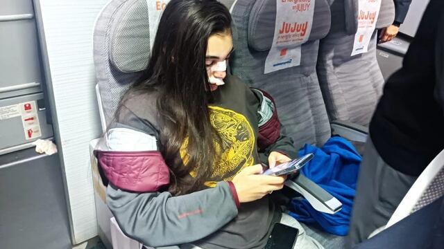 Turbulencias en un vuelo de Aerolíneas Argentina. (Clarín)