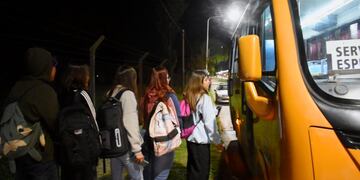 Alumnos usan el Corredor Universitario en Rafaela