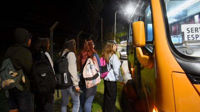 Alumnos usan el Corredor Universitario en Rafaela