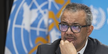 Tedros Adhanom Ghebreyesus, director general de la Organización Mundial de la Salud. (Martial Trezzini/Keystone vía AP, Archivo)