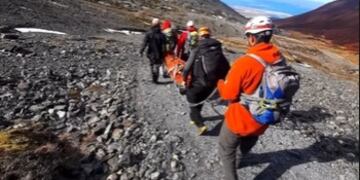Ushuaia: rescataron una turista en la senda del Martial