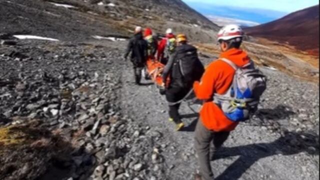 Ushuaia: rescataron una turista en la senda del Martial