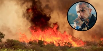 El líder de Ke Personajes se solidarizó con Córdoba por los incendios en la provincia.
