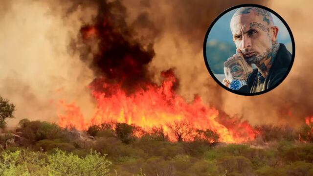 El líder de Ke Personajes se solidarizó con Córdoba por los incendios en la provincia.
