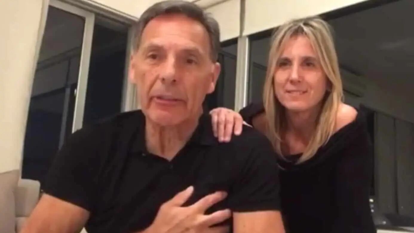 Mónica Croavara junto a Miguel Ángel Russo.