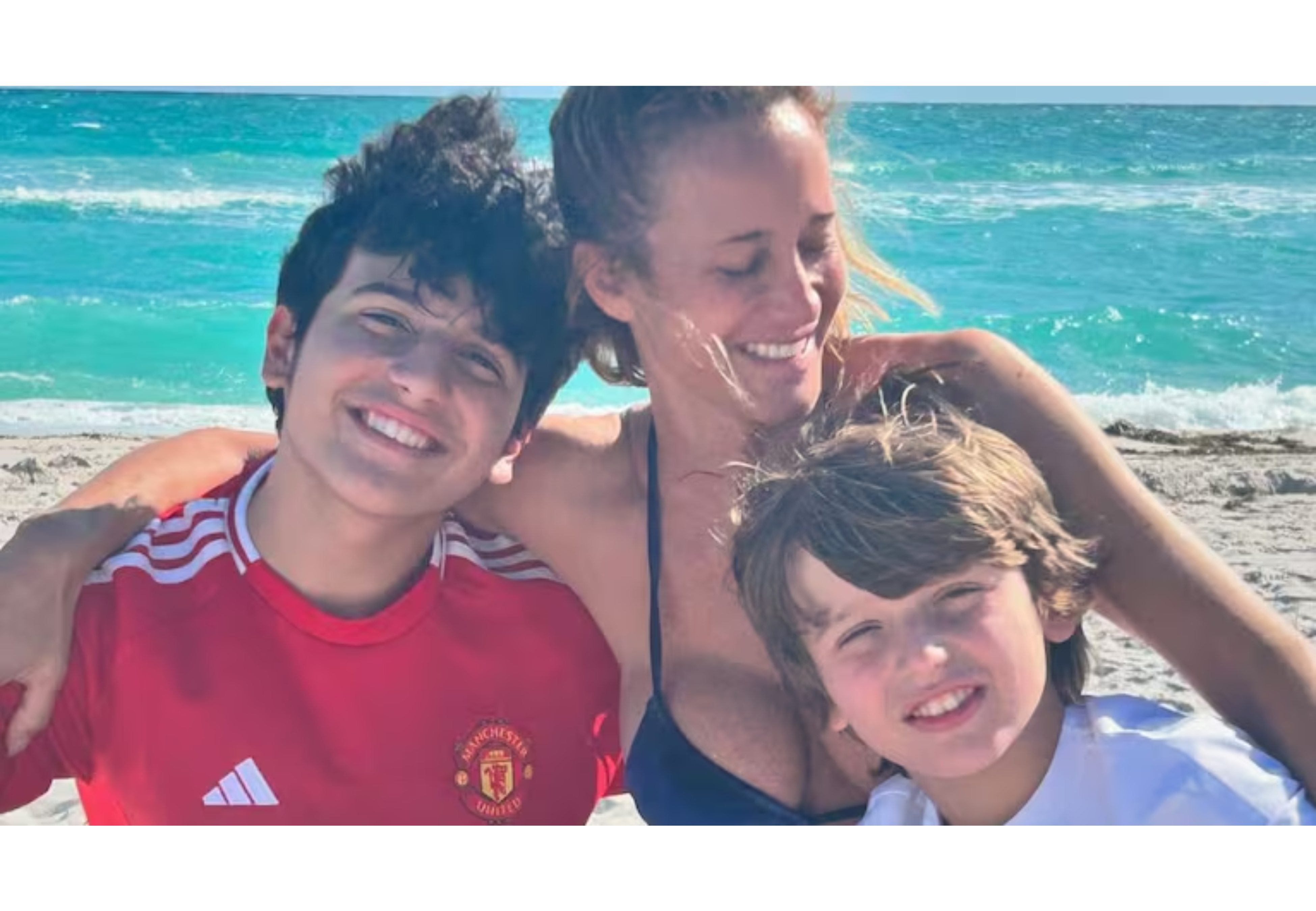 Prandi comparte fotos de sus hijos en redes.