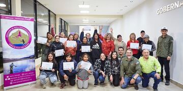 Finalizó el curso de “Atado de Mosca” en Ushuaia