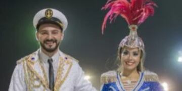 Tania y Nicolás, la pareja correntina que se enamoró en los carnavales.