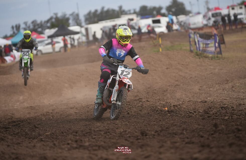 Santino Riba corrió la cuarta fecha del Campeonato Cordobés de Motocross en Morteros