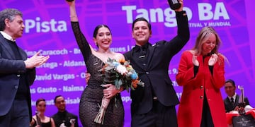 La dupla se consagró en la categoría Tango Pista.