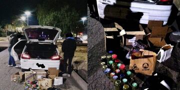 El joven de 20 años tenía cerca de dos kilos de marihuana entre hojas y cogollos.