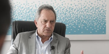 Daniel Scioli ratificó su postura ante la situación compleja que atraviesan ciudades como Rosario por el narcotráfico y la inseguridad (Foto Federico Lopez Claro).