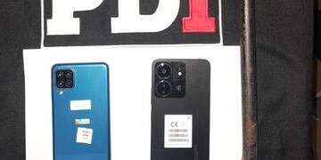 Los celulares recuperados en Sunchales