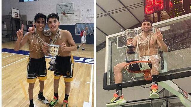 Mateo, Lionel e Iván Gómez Lepez campeones 2021 en Bahía Blanca.
