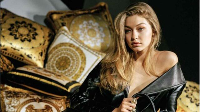 Gigi Hadid conquistó a sus fanáticos con sus recuerdos. Foto: Instagram Versace