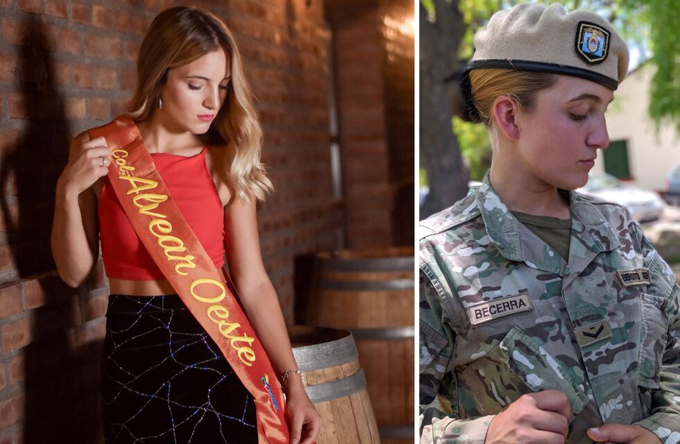 Karen, la joven que cambió la capa y la corona por el uniforme militar