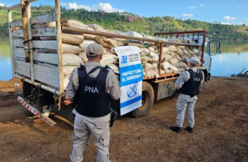 Prefectura Naval incautó contrabando de soja en El Soberbio