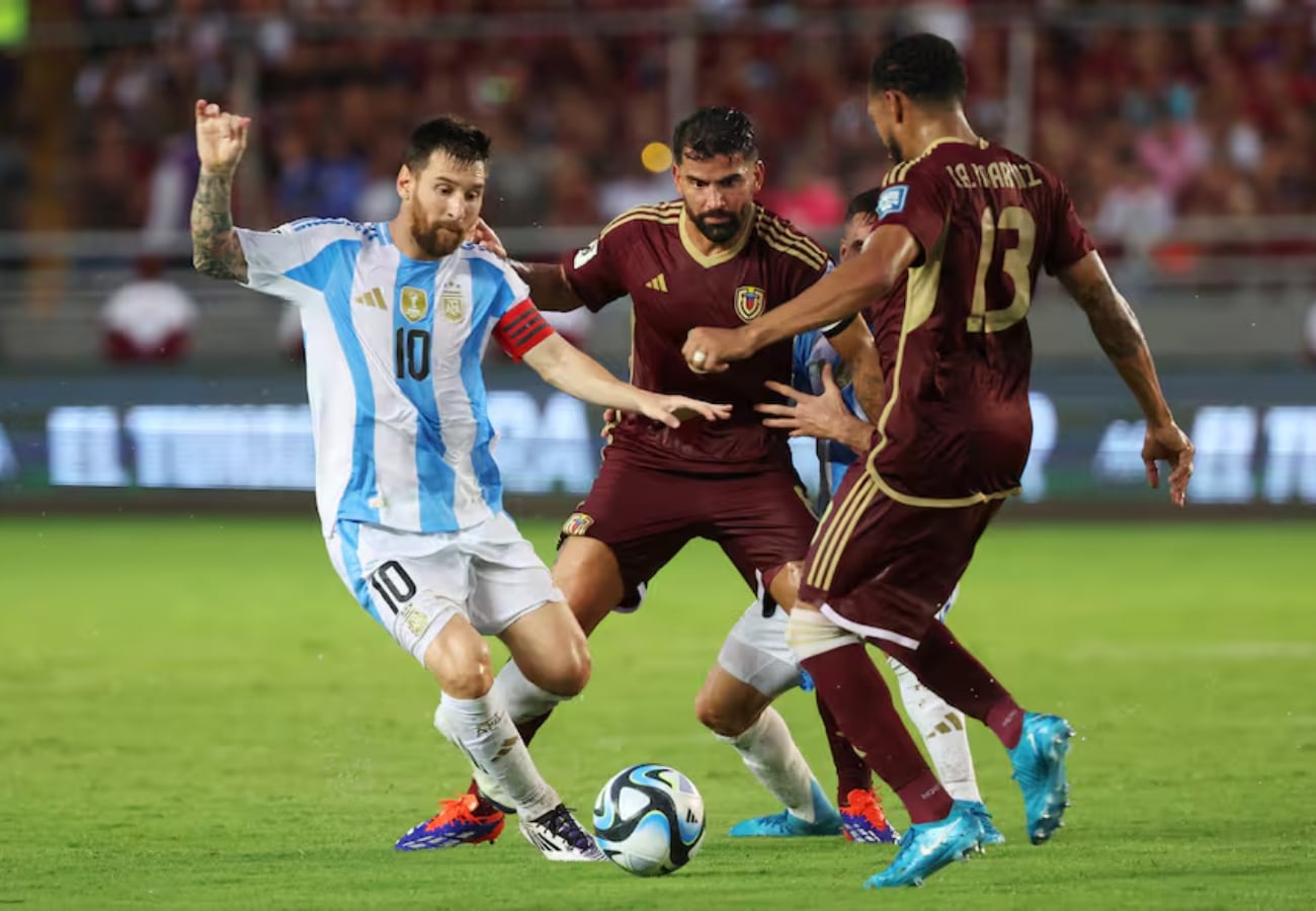 Lionel Messi, presente en el encuentro ante Venezuela.