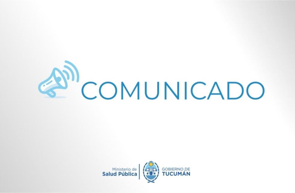Comunicado oficial del Ministerio de Salud Pública