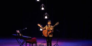 La artista se presentó en la sala Niní Marshall.