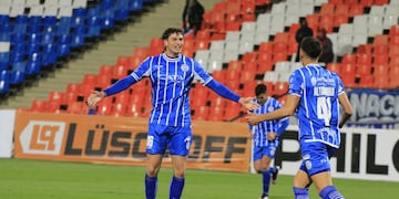 Con dos tantos del cordobés Daniel Barrea, Godoy Cruz pasó por arriba a Riestra (@ClubGodoyCruz)