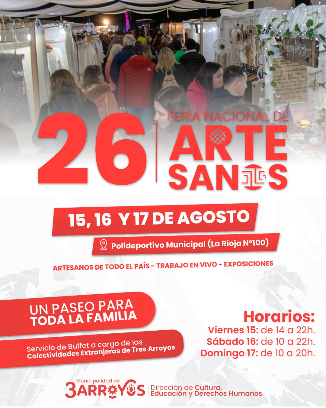 26ª Ferian Nacional de Artesanos en Tres Arroyos