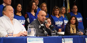Desde Amsafe, Rodrigo Alonso ratificó el plan de lucha que comenzó la semana anterior.