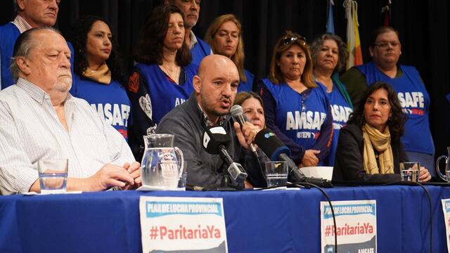 Desde Amsafe, Rodrigo Alonso ratificó el plan de lucha que comenzó la semana anterior.
