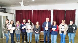 Encuentro de Alcides Calvo con distintas instituciones