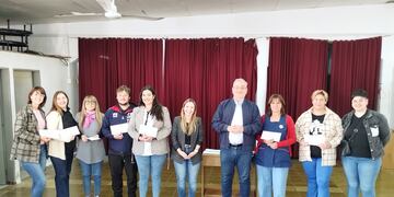 Encuentro de Alcides Calvo con distintas instituciones